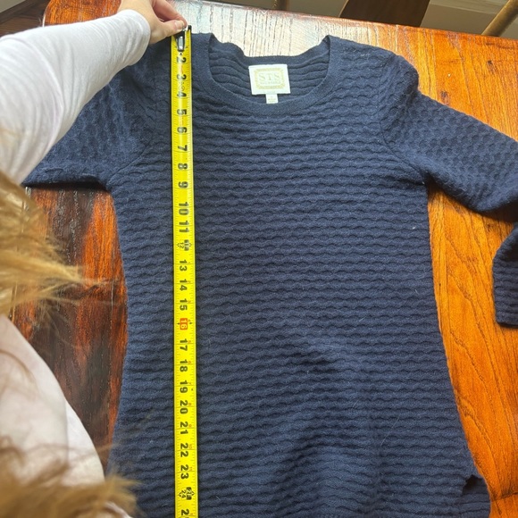 Navy Blue Sail to Sable Wool Sweater Womens Sz Small - Picture 6 of 6